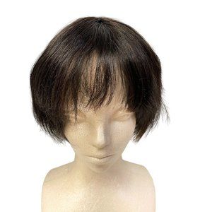 Magic Touch Womens Synthetic Short Hair with Bangs Wig Black 3